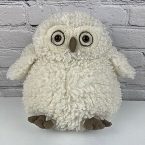 Jellycat Apollo 10" Fluffy Plush White‎ Owl Stuffed Animal Toy Bird Retired Soft